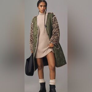 Anthropologie Colorblock Long Liner Coat - (brand new with tags ) size Small